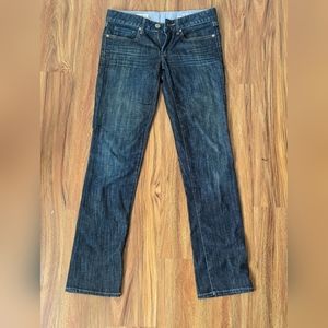 Gap 1969 Real Straight 26/2p petite denim dark wash